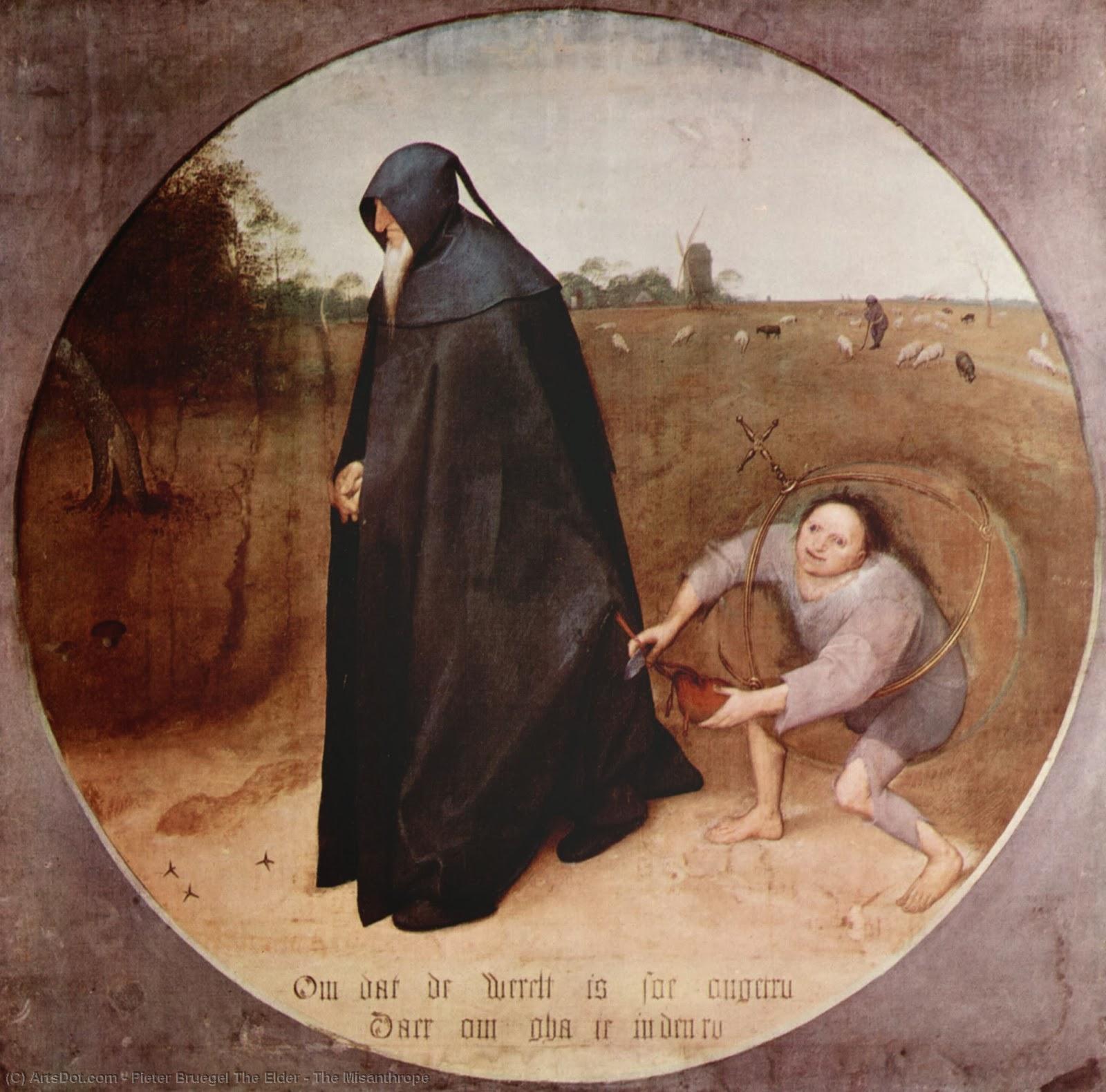 Wikioo.org - Bách khoa toàn thư về mỹ thuật - Vẽ tranh, Tác phẩm nghệ thuật Pieter Bruegel The Elder - The Misanthrope