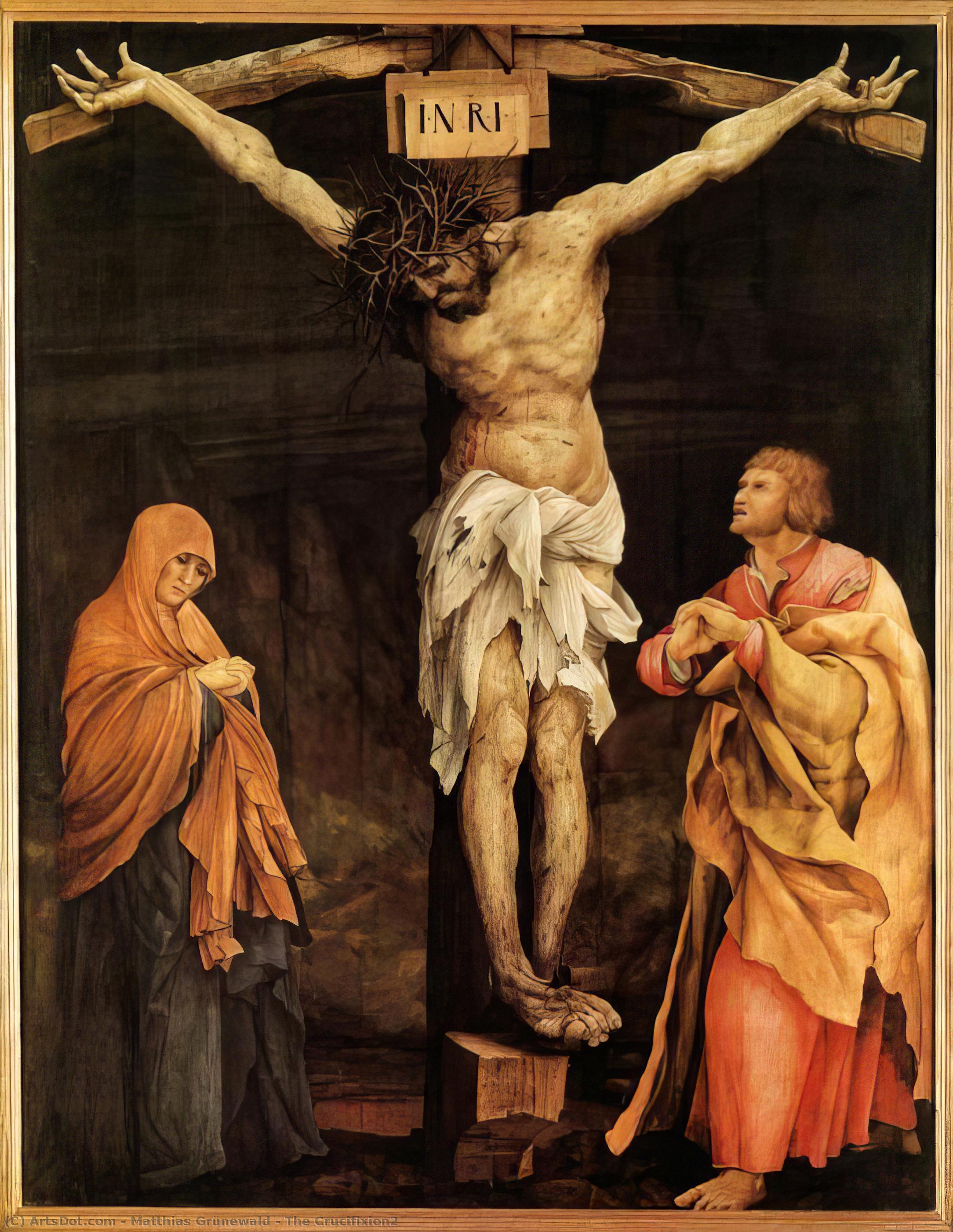 WikiOO.org - Encyclopedia of Fine Arts - Lukisan, Artwork Matthias Grünewald - The Crucifixion2