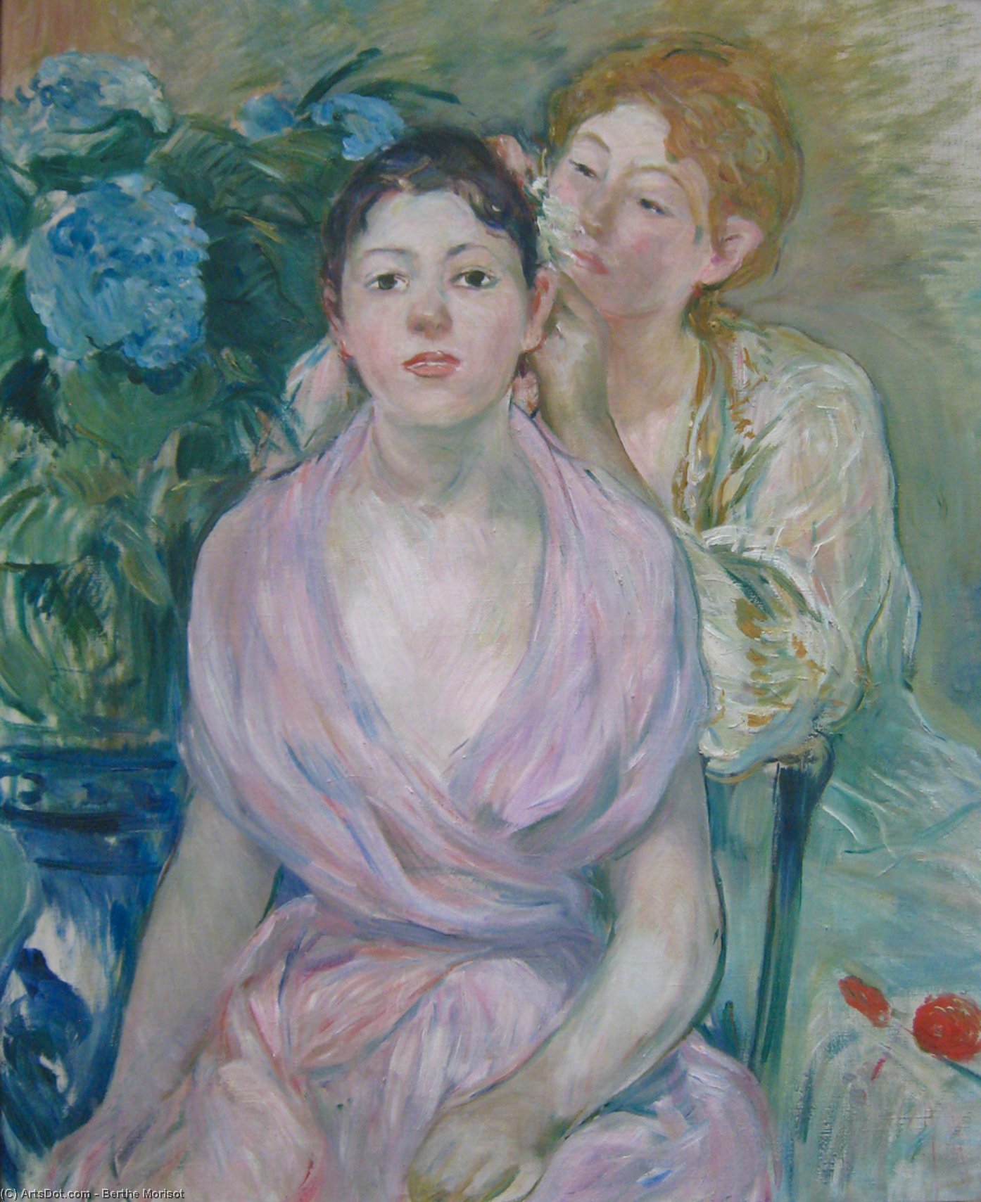 WikiOO.org - Encyclopedia of Fine Arts - Maalaus, taideteos Berthe Morisot - L'hortensia