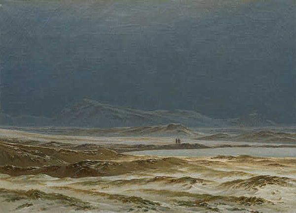 WikiOO.org - 백과 사전 - 회화, 삽화 Caspar David Friedrich - Northern Landscape, Spring
