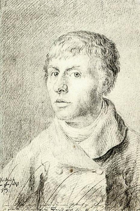 Wikioo.org - Bách khoa toàn thư về mỹ thuật - Vẽ tranh, Tác phẩm nghệ thuật Caspar David Friedrich - Self-Portrait