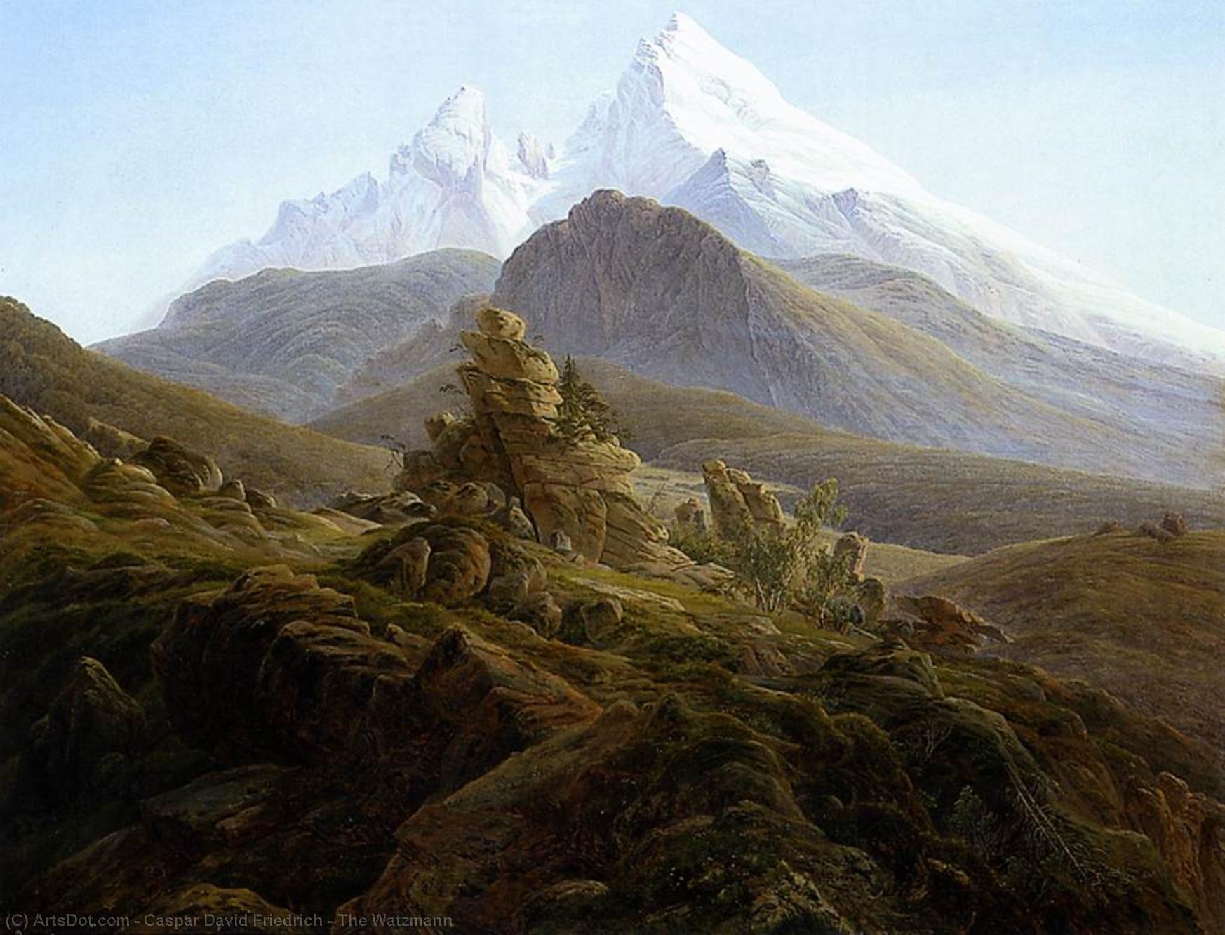 WikiOO.org - Encyclopedia of Fine Arts - Maľba, Artwork Caspar David Friedrich - The Watzmann