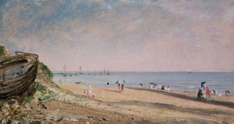 Wikioo.org - สารานุกรมวิจิตรศิลป์ - จิตรกรรม John Constable - Brighton Beach1