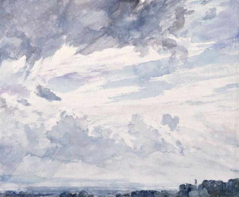 Wikioo.org - The Encyclopedia of Fine Arts - Painting, Artwork by John Constable - Cloud Study1