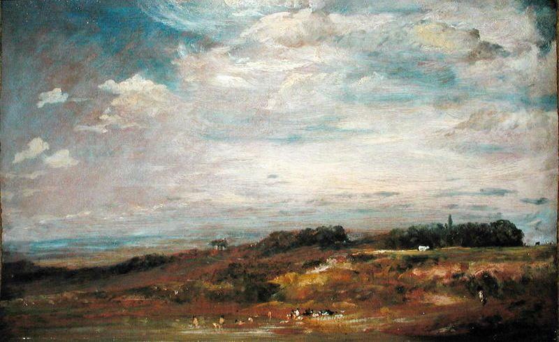 Wikioo.org - The Encyclopedia of Fine Arts - Painting, Artwork by John Constable - Hampstead Heath with Bathers