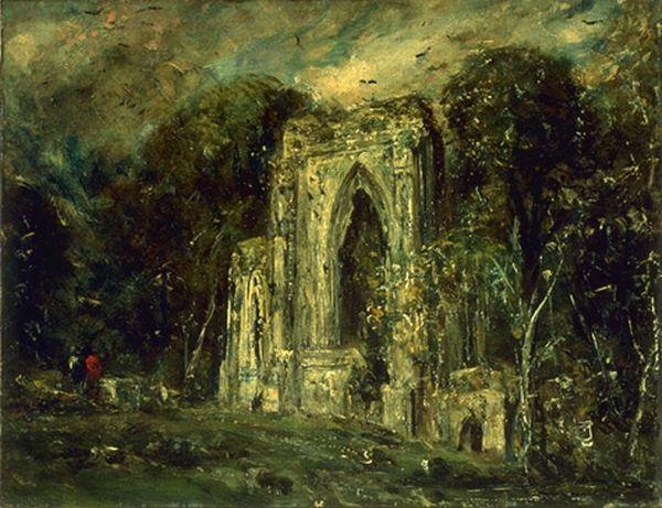 Wikioo.org - สารานุกรมวิจิตรศิลป์ - จิตรกรรม John Constable - Netley Abbey
