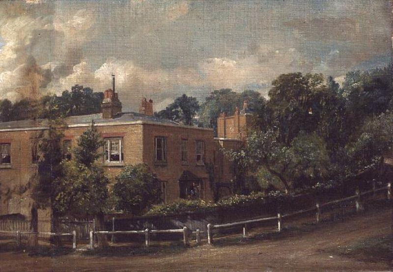 Wikioo.org - The Encyclopedia of Fine Arts - Painting, Artwork by John Constable - View of Lower Terrace, Hampstead