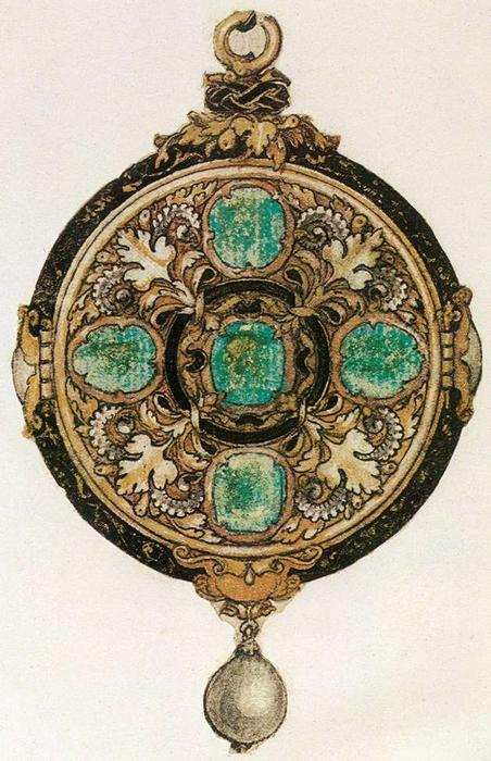 Wikioo.org - The Encyclopedia of Fine Arts - Painting, Artwork by Hans Holbein The Younger - Design for a Pendant