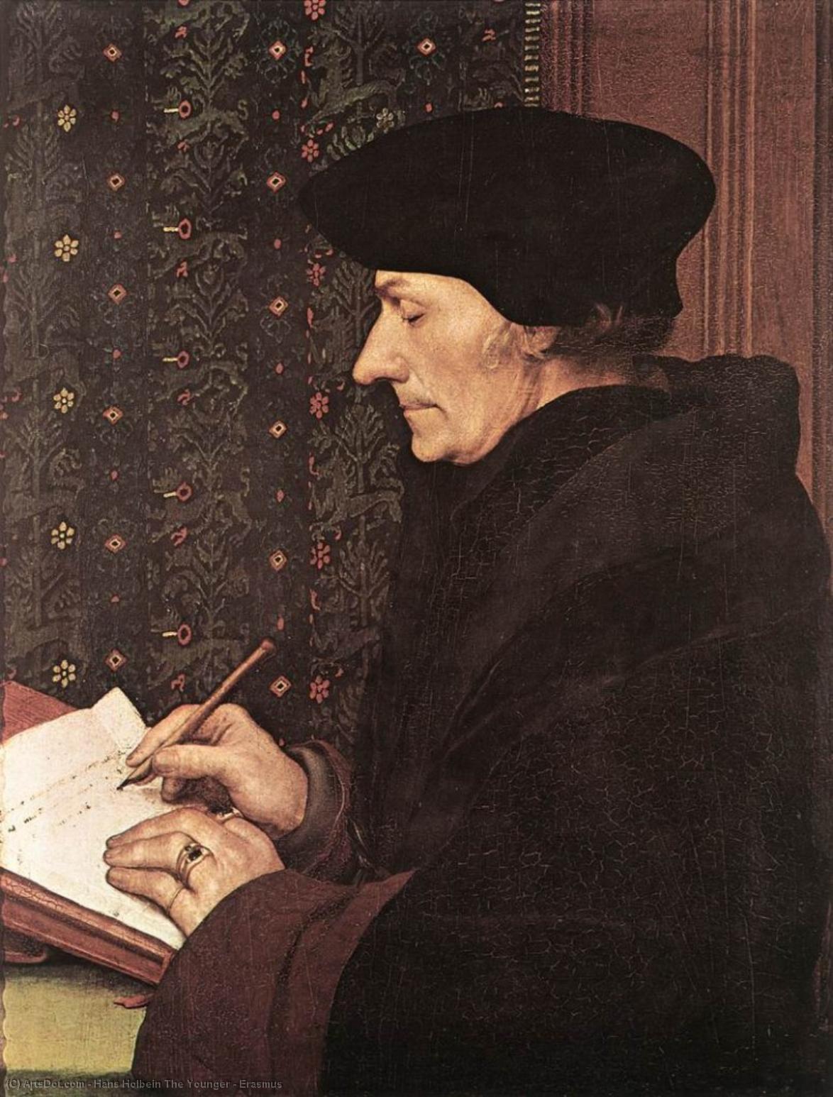 Wikioo.org - Die Enzyklopädie bildender Kunst - Malerei, Kunstwerk von Hans Holbein The Younger - Erasmus