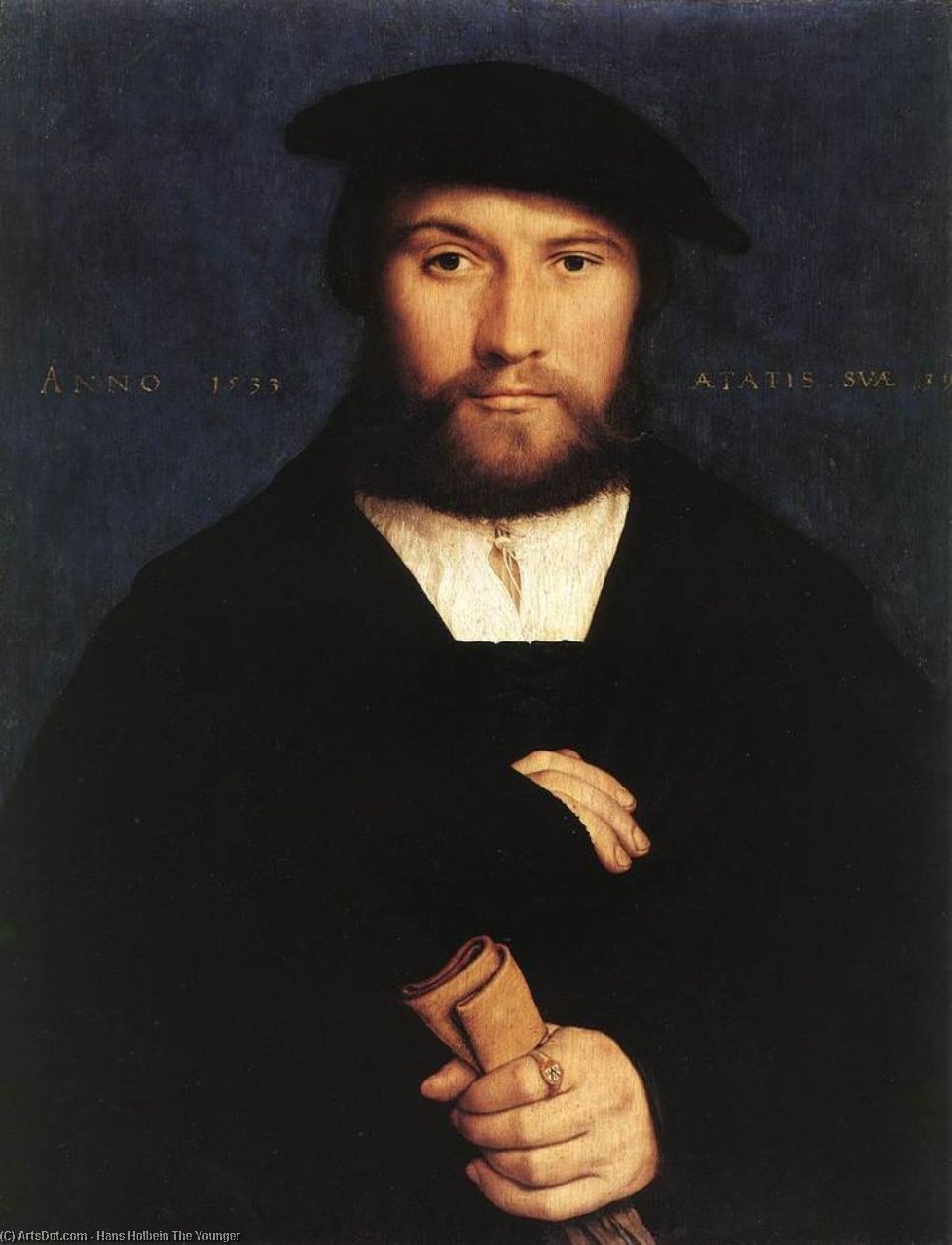 Wikioo.org - The Encyclopedia of Fine Arts - Painting, Artwork by Hans Holbein The Younger - Portrait of a Member of the Wedigh Family1