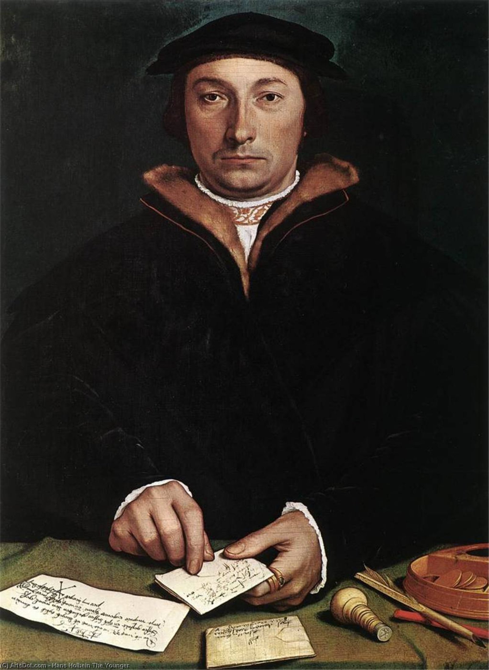 WikiOO.org - Güzel Sanatlar Ansiklopedisi - Resim, Resimler Hans Holbein The Younger - Portrait of Dirk Tybis