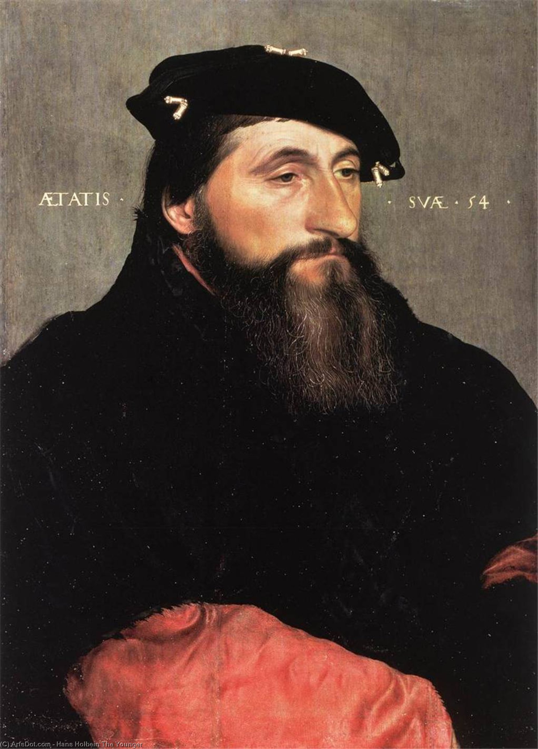 Wikioo.org - The Encyclopedia of Fine Arts - Painting, Artwork by Hans Holbein The Younger - Portrait of Duke Antony the Good of Lorraine