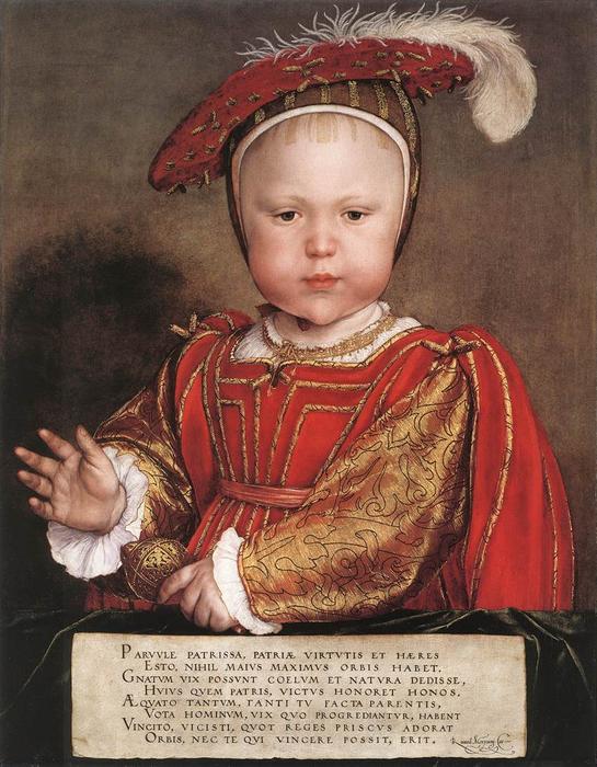 Wikioo.org - The Encyclopedia of Fine Arts - Painting, Artwork by Hans Holbein The Younger - Portrait of Edward, Prince of Wales