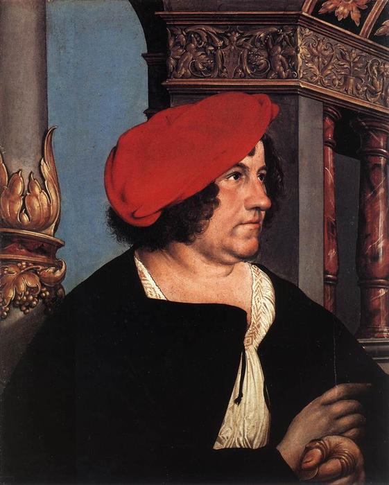 WikiOO.org - Enciclopedia of Fine Arts - Pictura, lucrări de artă Hans Holbein The Younger - Portrait of Jakob Meyer zum Hasen