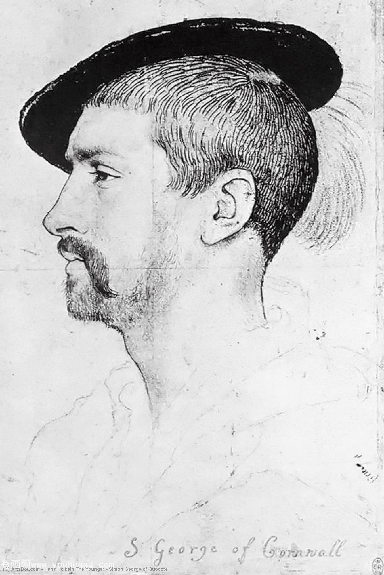 WikiOO.org - Encyclopedia of Fine Arts - Maalaus, taideteos Hans Holbein The Younger - Simon George of Quocote