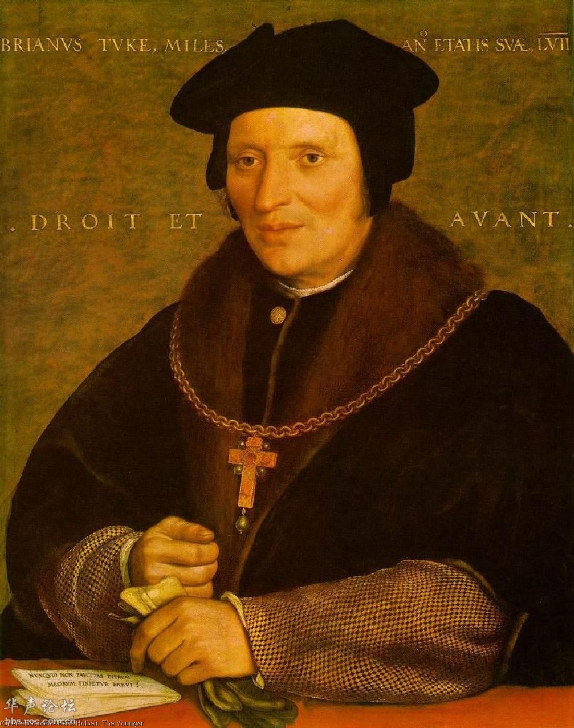 WikiOO.org - 백과 사전 - 회화, 삽화 Hans Holbein The Younger - Sir Brian Tuke