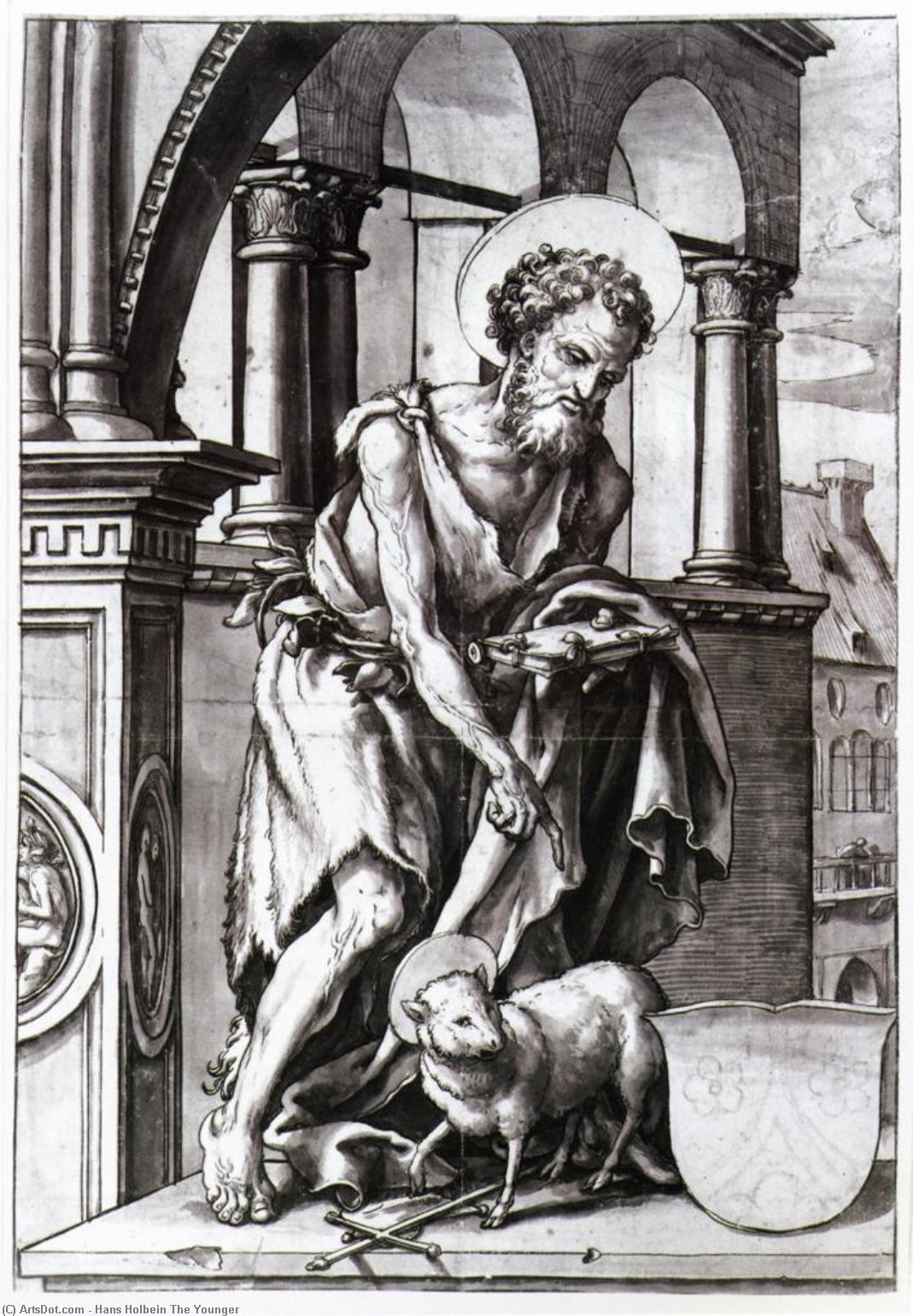 WikiOO.org - Enciklopedija likovnih umjetnosti - Slikarstvo, umjetnička djela Hans Holbein The Younger - St. John the Baptist