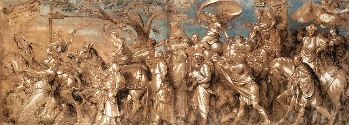 Wikioo.org - The Encyclopedia of Fine Arts - Painting, Artwork by Hans Holbein The Younger - The Triumph of Riches