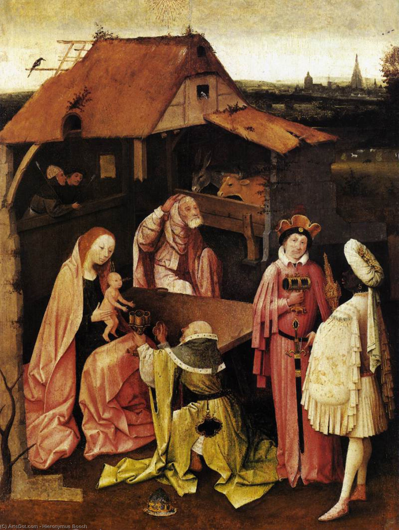 Wikioo.org - The Encyclopedia of Fine Arts - Painting, Artwork by Hieronymus Bosch - Epiphany
