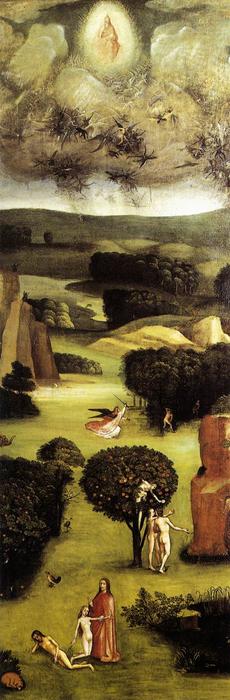 WikiOO.org - Encyclopedia of Fine Arts - Festés, Grafika Hieronymus Bosch - Triptych of Last Judgement (left wing)