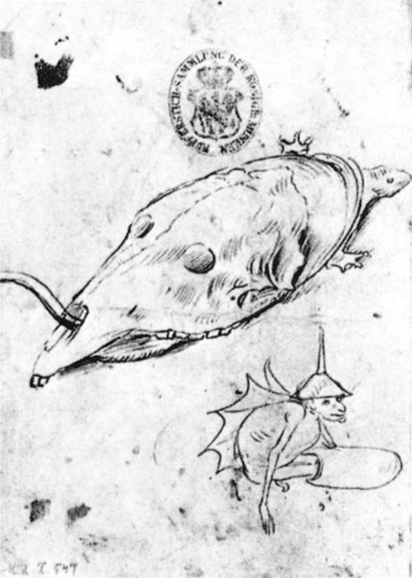 WikiOO.org - Encyclopedia of Fine Arts - Lukisan, Artwork Hieronymus Bosch - Two Monsters