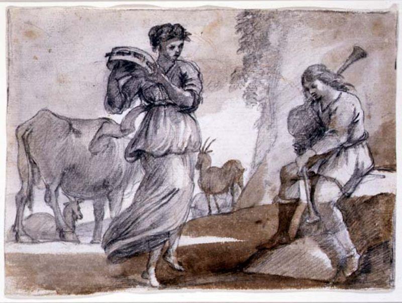 WikiOO.org - Енциклопедія образотворчого мистецтва - Живопис, Картини
 Claude Lorrain (Claude Gellée) - Rural Dance