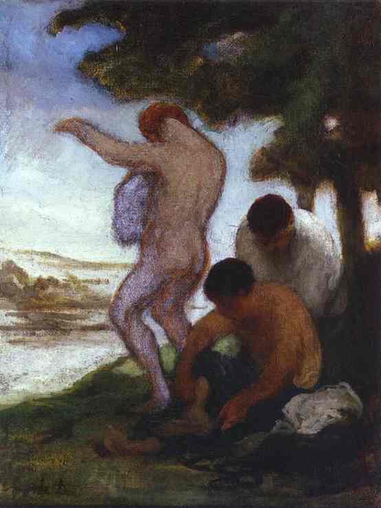 WikiOO.org - Encyclopedia of Fine Arts - Maľba, Artwork Honoré Daumier - Bathers