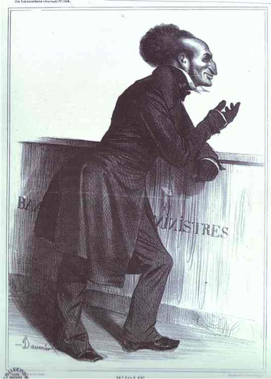 WikiOO.org - Encyclopedia of Fine Arts - Malba, Artwork Honoré Daumier - Mr. Joliv (Adolphe Joliv)
