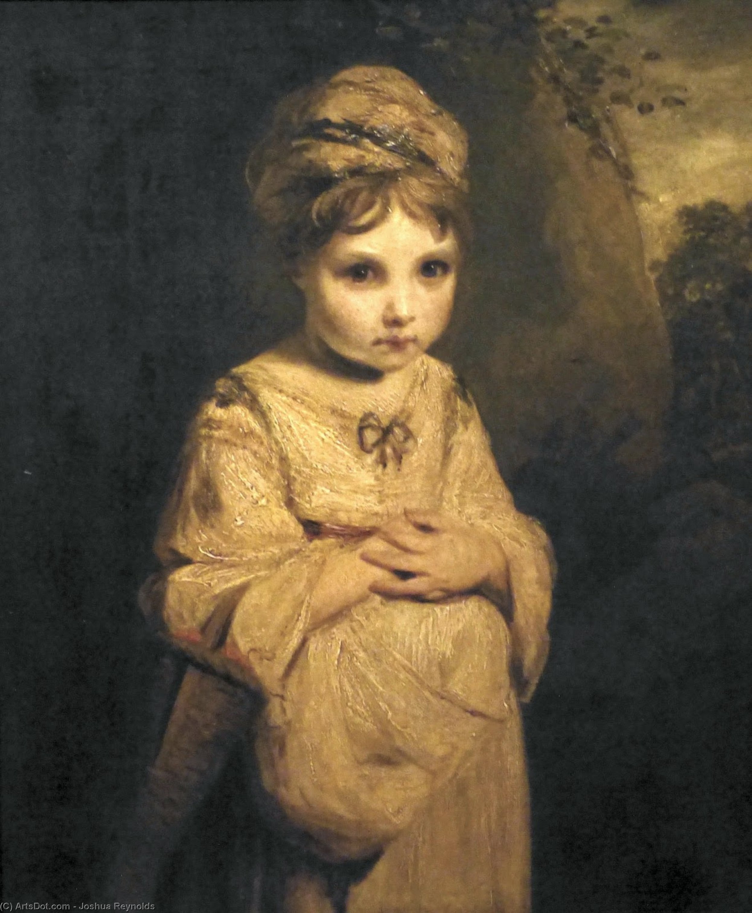 WikiOO.org - Енциклопедия за изящни изкуства - Живопис, Произведения на изкуството Joshua Reynolds - A Strawberry Girl