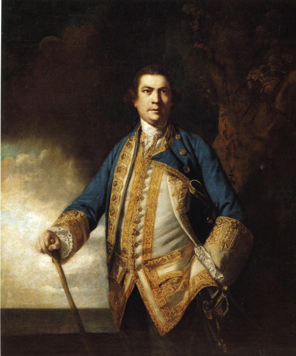 Wikioo.org - The Encyclopedia of Fine Arts - Painting, Artwork by Joshua Reynolds - Augustus, 1st Viscount Keppel