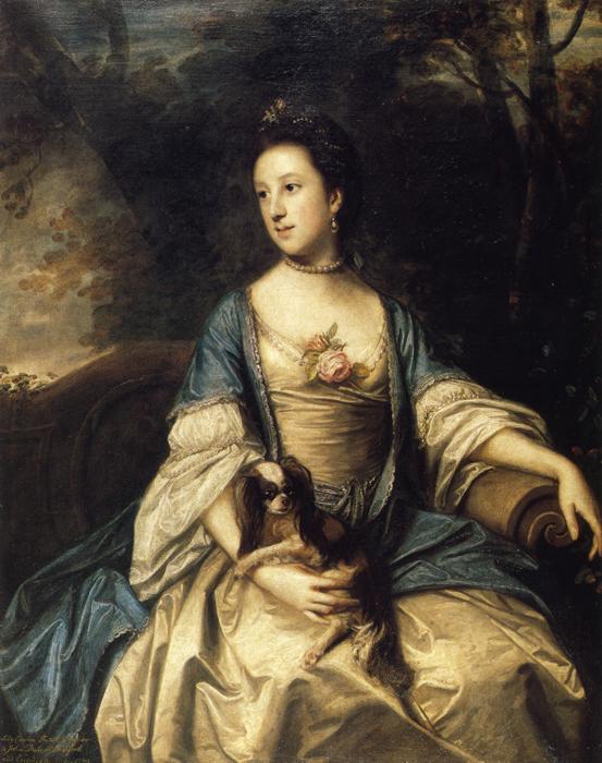 Wikoo.org - موسوعة الفنون الجميلة - اللوحة، العمل الفني Joshua Reynolds - Caroline, Duchess of Marlborough