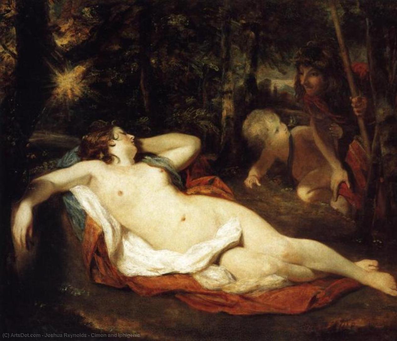 WikiOO.org - אנציקלופדיה לאמנויות יפות - ציור, יצירות אמנות Joshua Reynolds - Cimon and Iphigenia