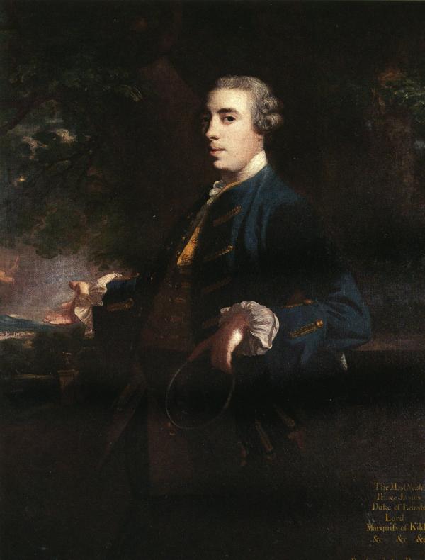 Wikioo.org – La Enciclopedia de las Bellas Artes - Pintura, Obras de arte de Joshua Reynolds - james fitzgerald , Duque de leinster