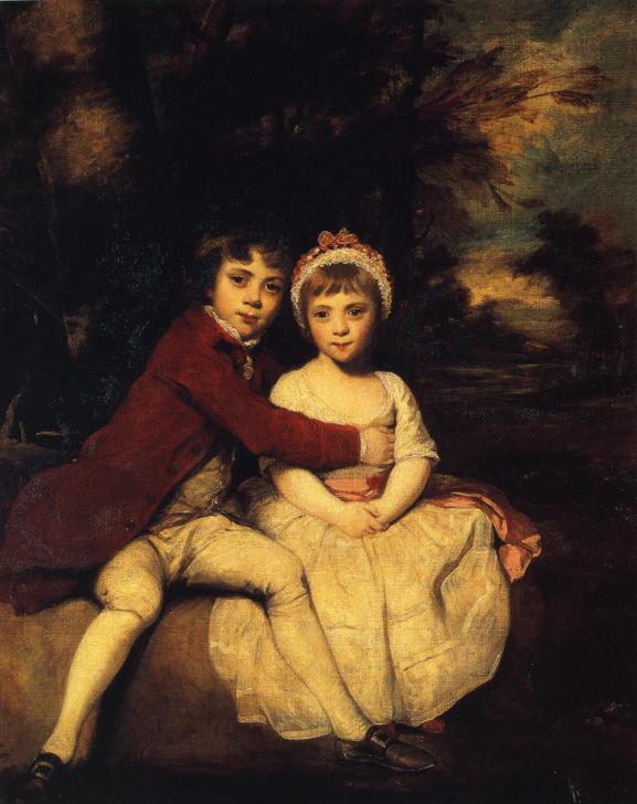WikiOO.org - Енциклопедия за изящни изкуства - Живопис, Произведения на изкуството Joshua Reynolds - John Parker and his Sister Theresa