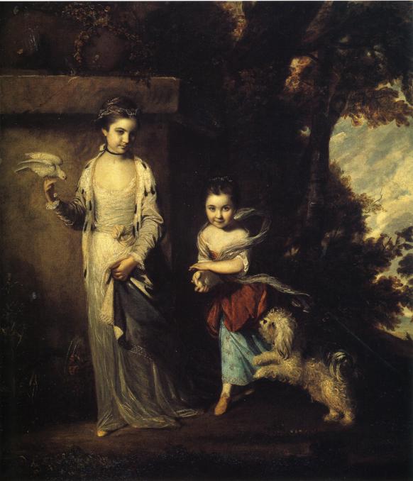 WikiOO.org - Енциклопедия за изящни изкуства - Живопис, Произведения на изкуството Joshua Reynolds - Ladies Amabel and Mary Jemima Yorke