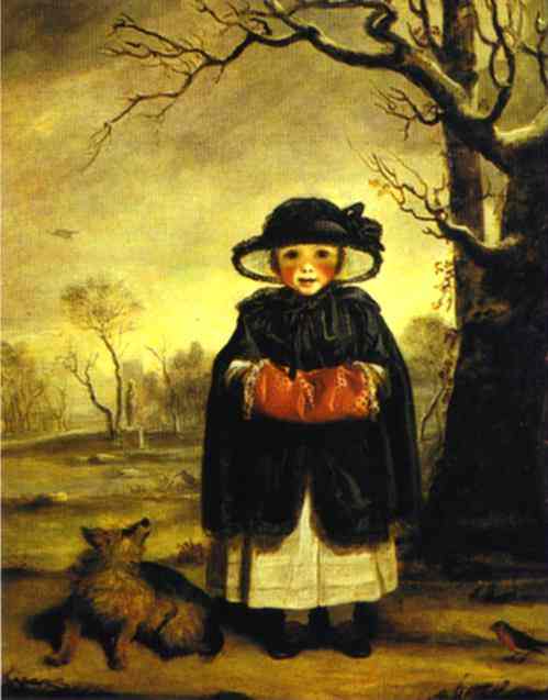WikiOO.org - Енциклопедия за изящни изкуства - Живопис, Произведения на изкуството Joshua Reynolds - Lady Caroline Scott as Winter