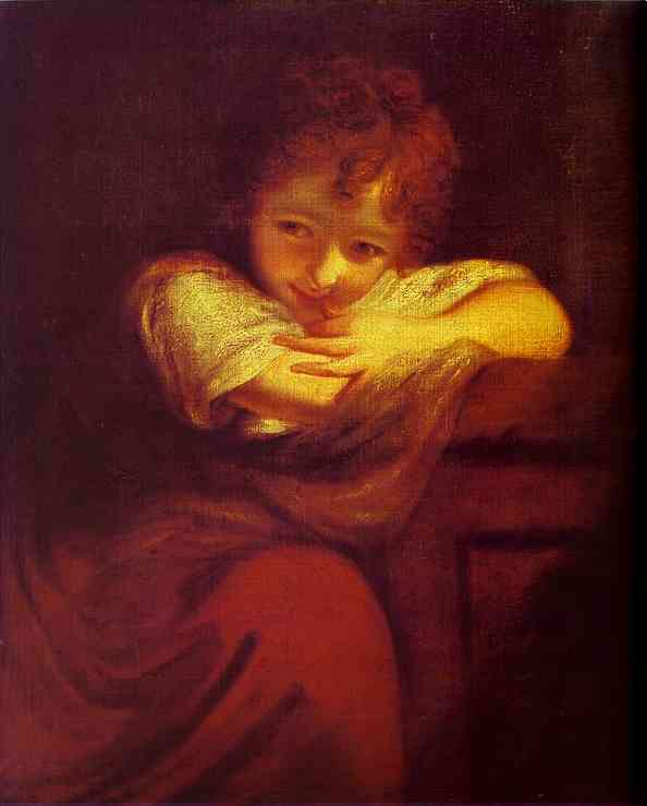 Wikioo.org - The Encyclopedia of Fine Arts - Painting, Artwork by Joshua Reynolds - Little Rogue (Robinetta)