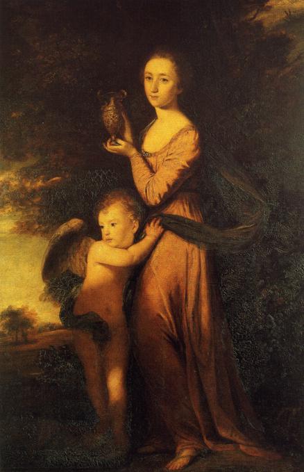 Wikioo.org - The Encyclopedia of Fine Arts - Painting, Artwork by Joshua Reynolds - Mrs. Crewe