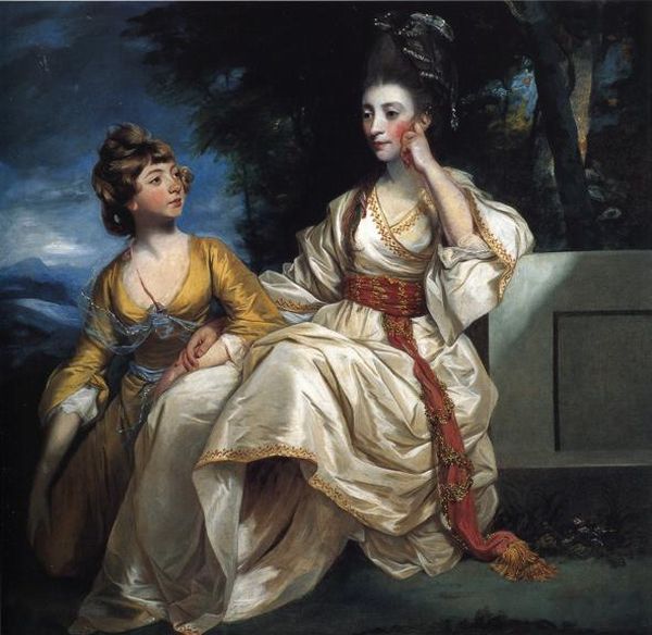 Wikioo.org – L'Encyclopédie des Beaux Arts - Peinture, Oeuvre de Joshua Reynolds - Mme Henry Thrale avec sa fille