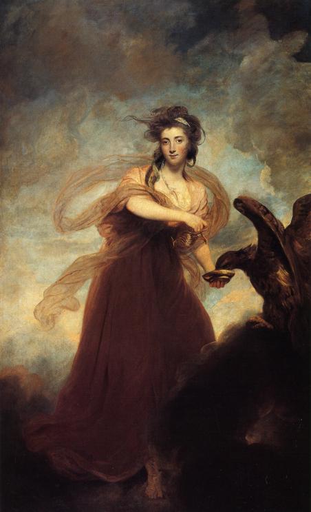 Wikioo.org - The Encyclopedia of Fine Arts - Painting, Artwork by Joshua Reynolds - Mrs John Musters