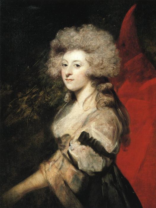 WikiOO.org - Енциклопедия за изящни изкуства - Живопис, Произведения на изкуството Joshua Reynolds - Portrait of Maria Anne Fitzherbert
