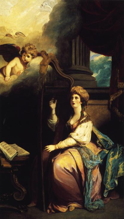 Wikioo.org - The Encyclopedia of Fine Arts - Painting, Artwork by Joshua Reynolds - St. Cecillia