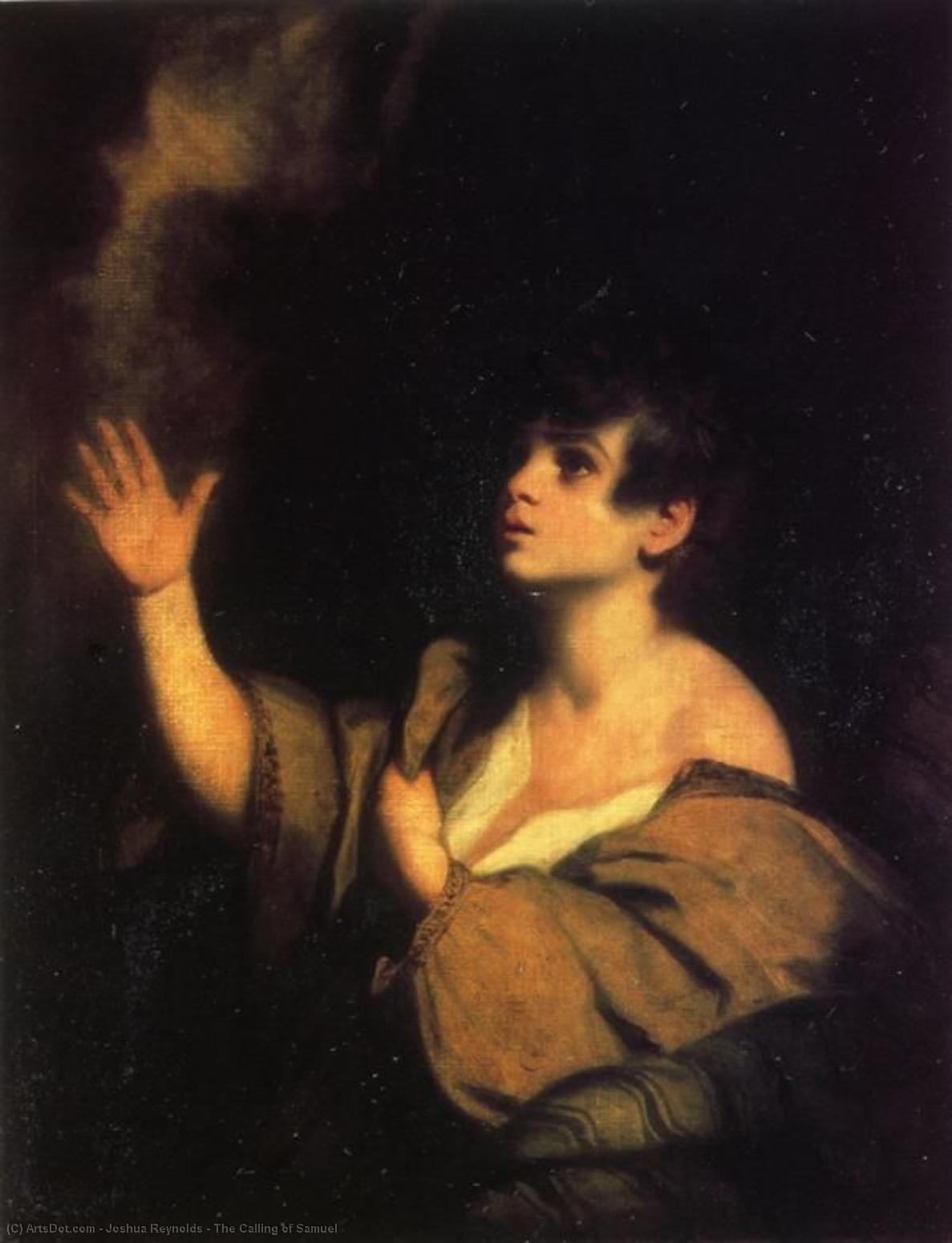 Wikioo.org - The Encyclopedia of Fine Arts - Painting, Artwork by Joshua Reynolds - The Calling of Samuel