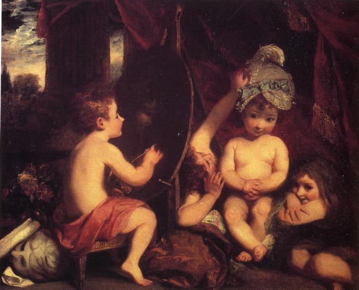 Wikioo.org - The Encyclopedia of Fine Arts - Painting, Artwork by Joshua Reynolds - The Infant Academy
