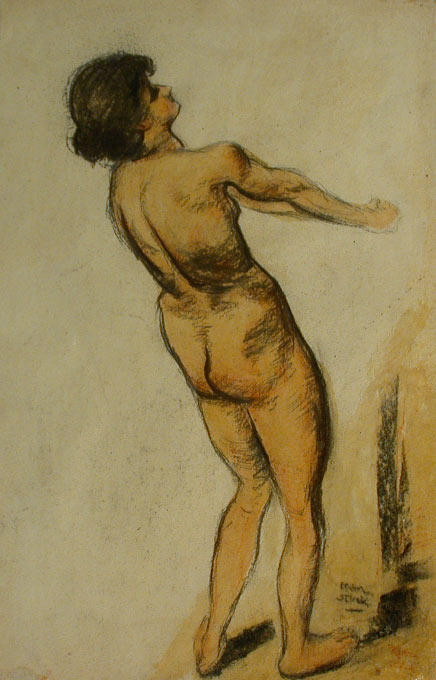 WikiOO.org - Encyclopedia of Fine Arts - Maleri, Artwork Franz Von Stuck - A Model