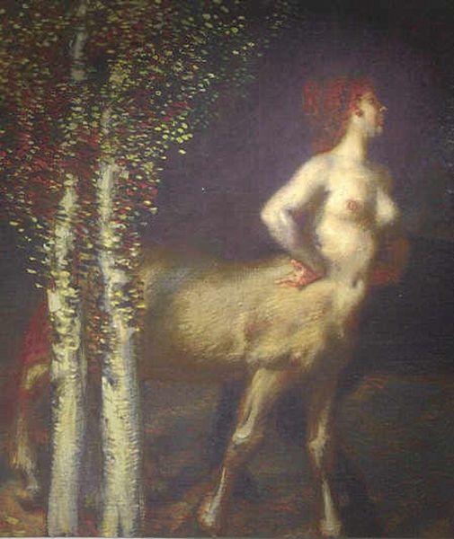 Wikioo.org - Encyklopedia Sztuk Pięknych - Malarstwo, Grafika Franz Von Stuck - Centaur