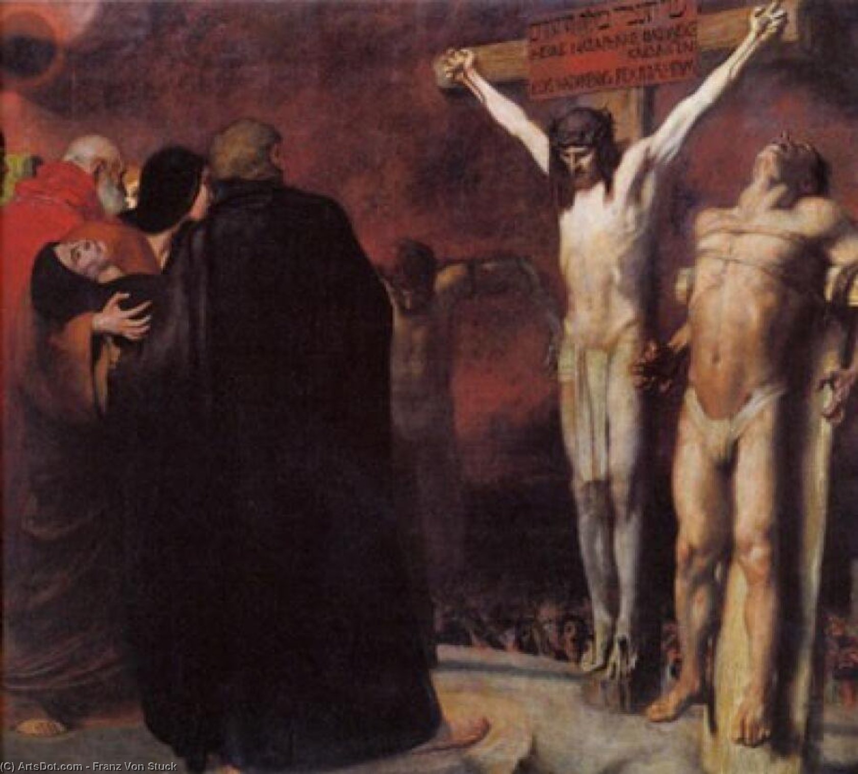 Wikioo.org - สารานุกรมวิจิตรศิลป์ - จิตรกรรม Franz Von Stuck - Crucifixion1