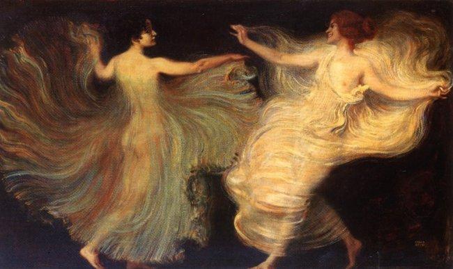 WikiOO.org - Encyclopedia of Fine Arts - Maleri, Artwork Franz Von Stuck - Dancers