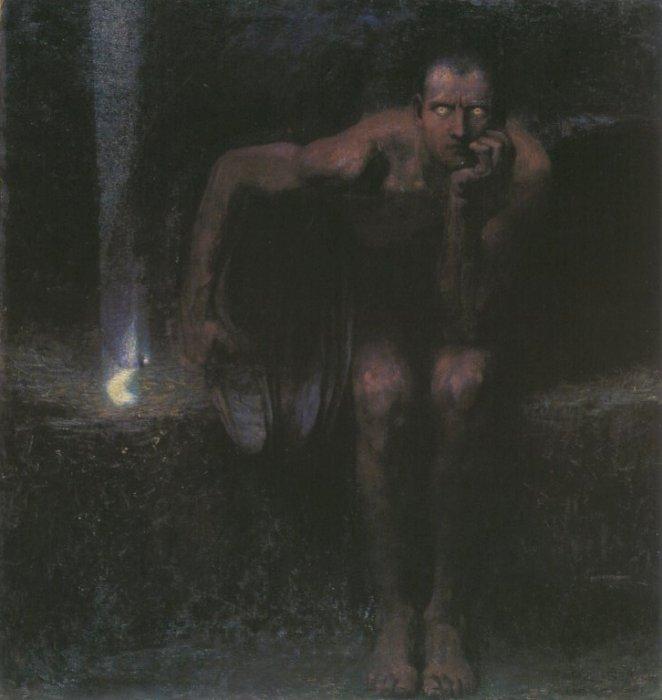WikiOO.org - Εγκυκλοπαίδεια Καλών Τεχνών - Ζωγραφική, έργα τέχνης Franz Von Stuck - Lucifer