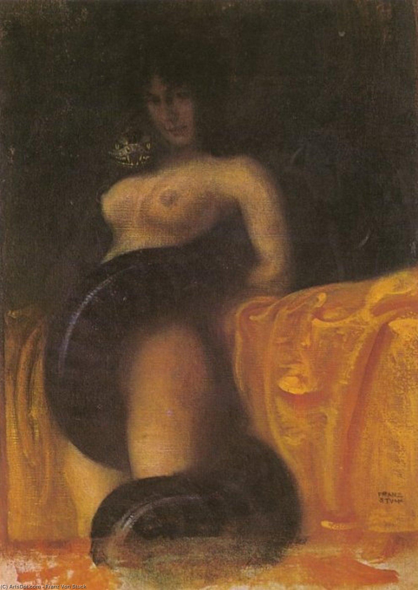 Wikioo.org – La Enciclopedia de las Bellas Artes - Pintura, Obras de arte de Franz Von Stuck - sensualidad